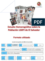 Karla Avelar (Comcavis Trans), Estudio Hemerográfico Sobre La Población LGBTI de El Salvador