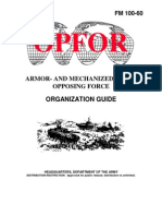 FM 100-60 OPFOR Armor - and Mechanized-Based Force Organization Guide