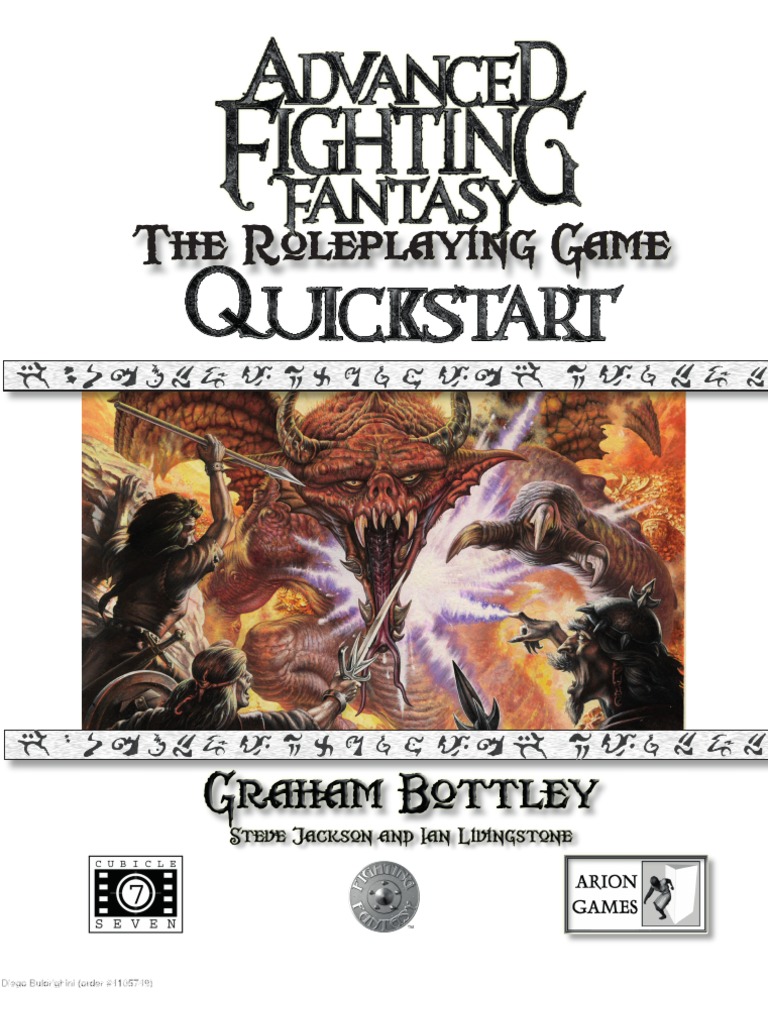Advanced Fighting Fantasy Quickstart | PDF | Magician