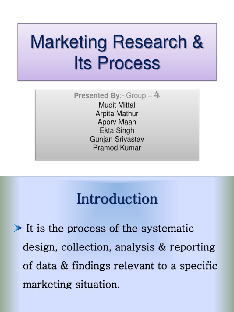 Understanding Marketing Research Process | PDF
