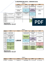 Jadwal Blok Respi 2013