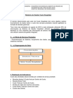 Relatório de Gestão Custo Hospitalar