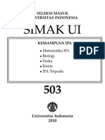 Kemampuan Ipa Simak Ui 2010 503