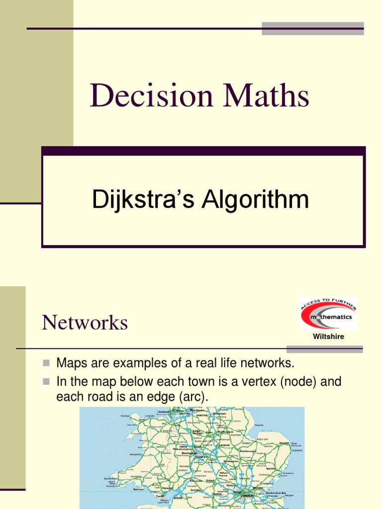 D1 Networks Dijkstra Pdf Theoretical Computer Science