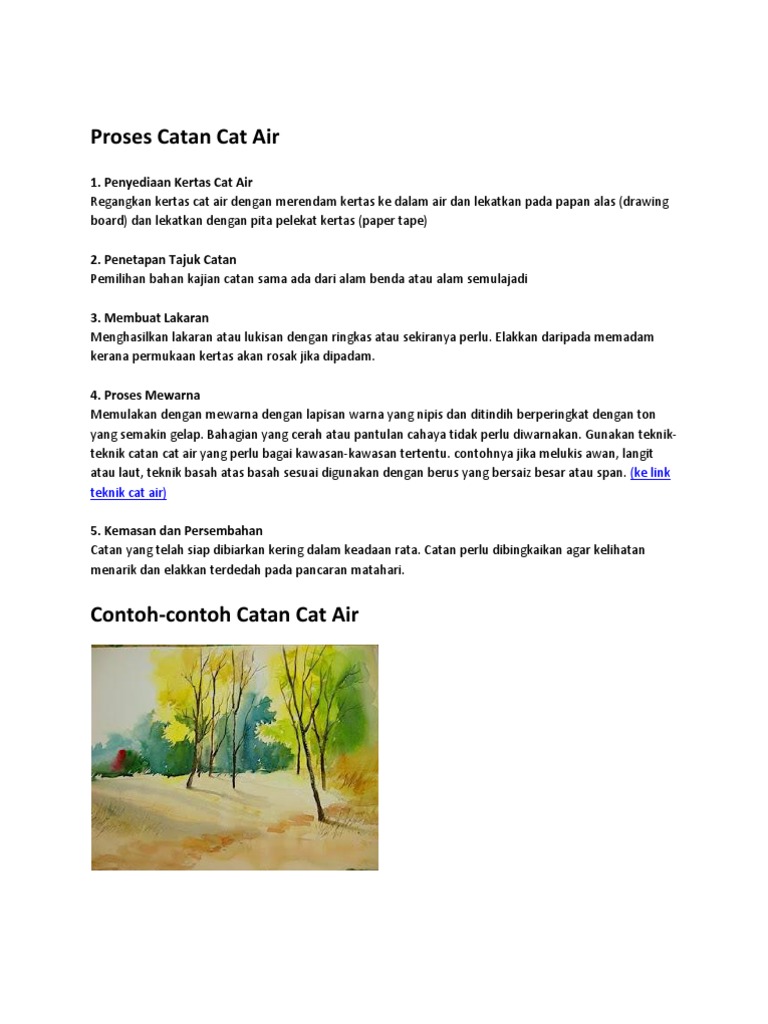 Proses Catan Cat Air Pdf