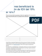 Impuesto General A Las Ventas Beneficios