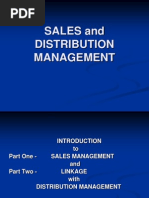 Sales and Distribution Management - Introduction