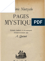 Nietzsche PAGES MYSTIQUES Armand Quinot Aix en Provence 1944 Paris 1945