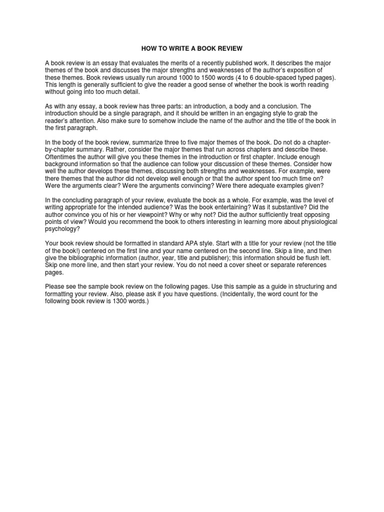 Writing an Effective Book Review | PDF | Philosophy