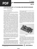 An-779 Low-Distortion 1.6 To 30 MHZ SSB Driver Designs