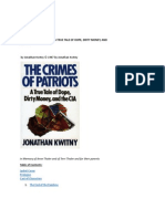 THE CRIMES OF PATRIOTS -- A TRUE TALE OF DOPE, DIRTY MONEY, AND THE CIA BY JOHNATHAN KWITNY 1987 