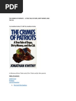 The Crimes of Patriots - A True Tale of Dope, Dirty Money, and The Cia by Johnathan Kwitny 1987