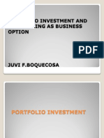 Franchsing and Portfolio Investment