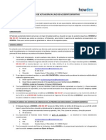 PROTOCOLO DE ACTUACIÓN EN CASO DE ACCIDENTE 2013