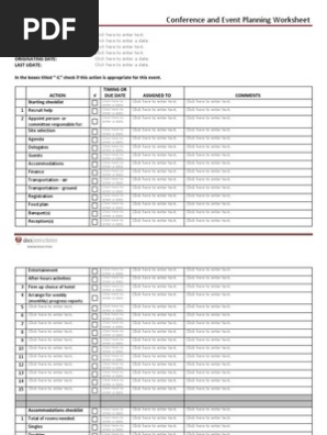 Event Planning Checklist