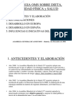 ESTRATEGIA OMS SOBRE DIETA, ACTIVIDAD FÍSICA y