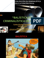 La Balistica en La Criminalistica de Campo