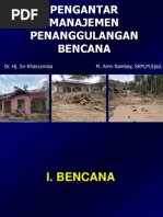 Pengantar Manajemen Penanggulangan Bencana