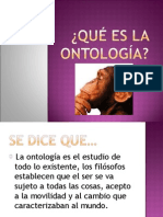 Tema 31 Que Es La Ontologia