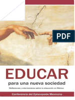 Educar para Una Nueva Sociedad-EpiscopadoMexicano