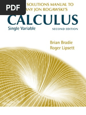 Calculus 2nd Edition Single Variable Solutions Integral