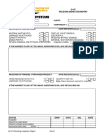 Q-107 Receiving Inspection Report