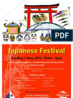Japanese Festival Frankston South 2013 Poster