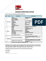 Permohonan Modifikasi Motor