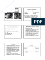 Individual differences impact on language learning