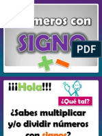 Multiplicacion de Numeros Con Signo