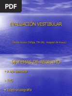 EVALUACIÓN VESTIBULAR