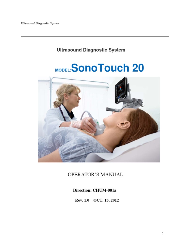 SonoTouch Series Operating Manual-1101 PDF | PDF | Medical Ultrasound ...