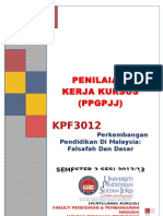 Penilaian Kerja Kursus KPF 3012 (PPGPJJ) Sem 2 Sesi 1213