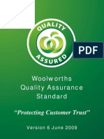 Woolworths Quality Standard Protects Customers