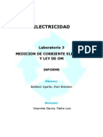 Informe 2 Medicion de Tension y Resisitencia Electrica