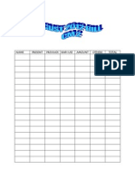 Name Present Previuos KWH Use Amount Others Total