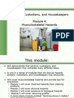 Janitors, Custodians, and Housekeepers Musculoskeletal Hazards