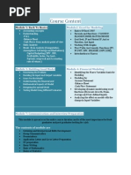 Financial Modelling Course