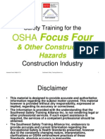 Safety Training For The: Focus Four