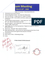 Team Meeting Notes-Prudential Gary Greene, Realtor Icons / The Woodlands Texas March 10209