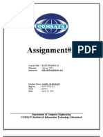 ELECTRONICS II Assignment Analysis