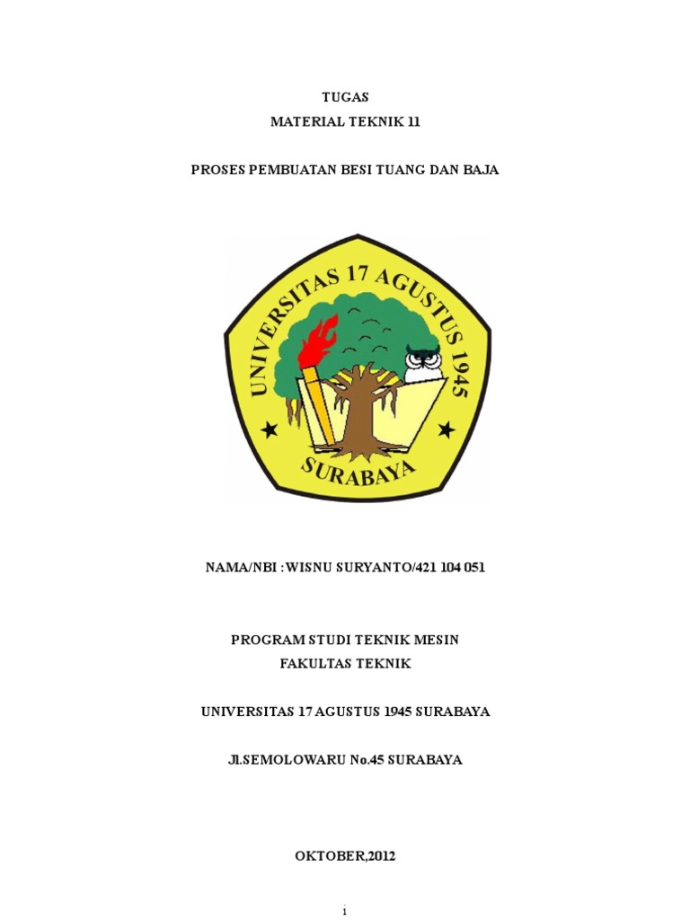  Proses Pembuatan Besi  Dan Baja