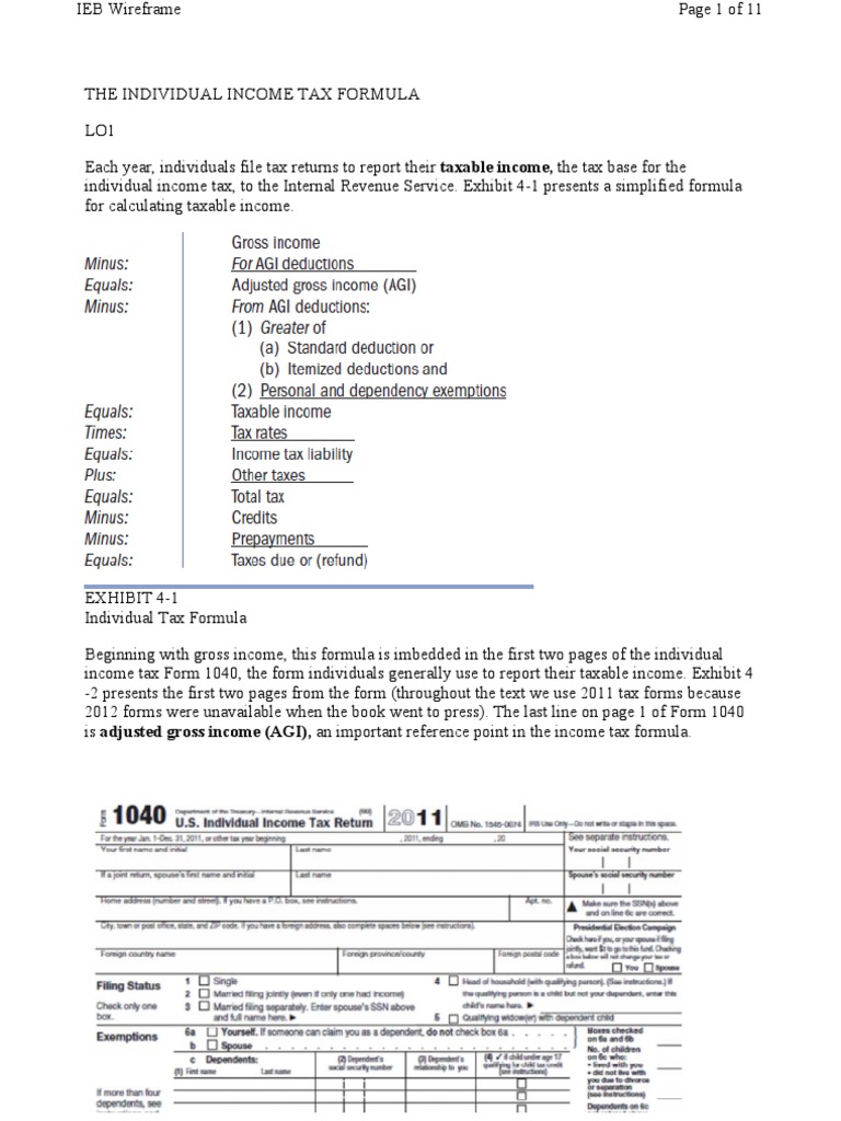 Individual Tax Calculation | PDF | Tax Deduction | Taxation In The ...