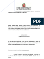 Habeas Corpus Trafico de Drogas Relaxamento Maio 2012