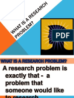 What is a Research Problem