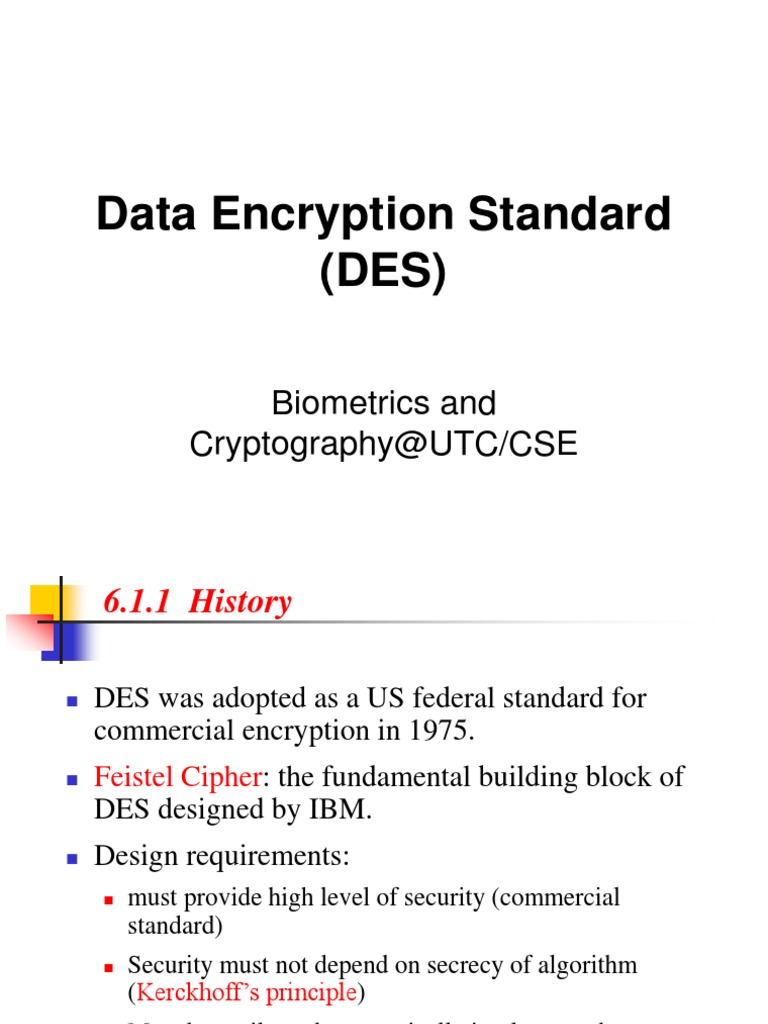 Overview of DES Encryption Techniques | PDF | Cipher | Key (Cryptography)