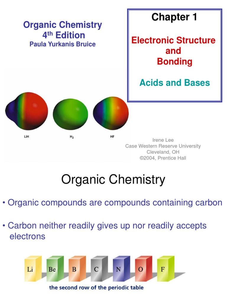 Chapter 1. Electronic Structure and Bonding Acids and Bases | PDF ...