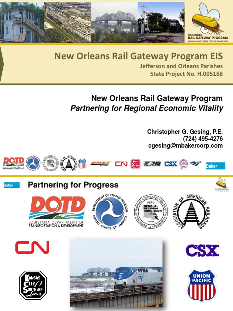 S38 - New Orleans Rail Gateway Program - LTC2013 | PDF | Rail Freight ...