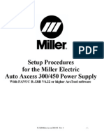 Setup Procedures for Miller Axcess 300/450 Power Supply