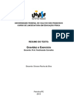 Resumo - Gestação e Exercício - Prof. Ferdinando